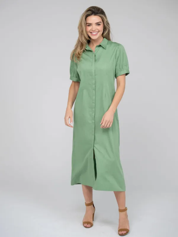 The Kris Dress | Fern Green sold by Beau & Ro