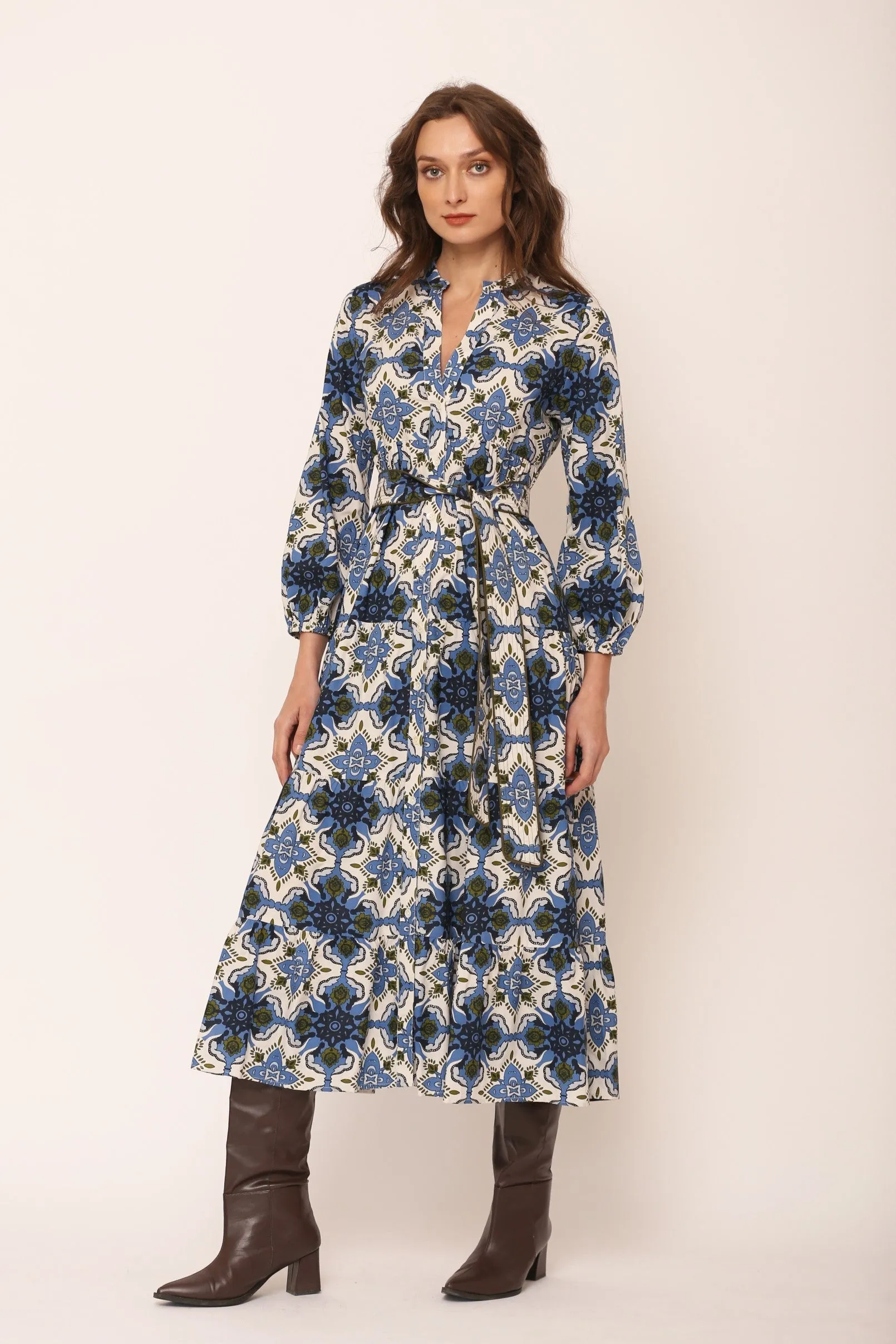 Valerie Dress in Wildflower Blue sold by Beau & Ro product image thumbnail 5