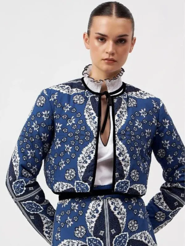 Joan Reversible Jacket in Bahia Blue sold by Beau & Ro