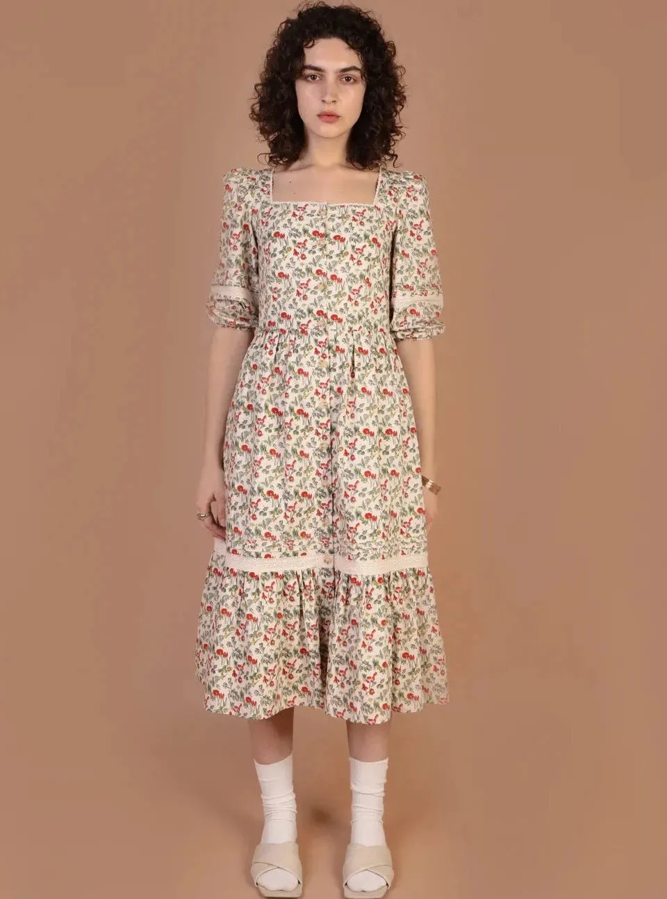 Ixora Dress in Pop Floral sold by Beau & Ro