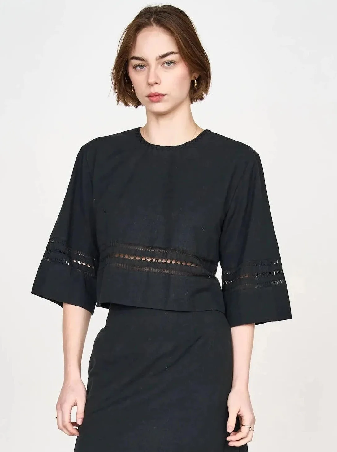 Sintra Top in Black sold by Beau & Ro