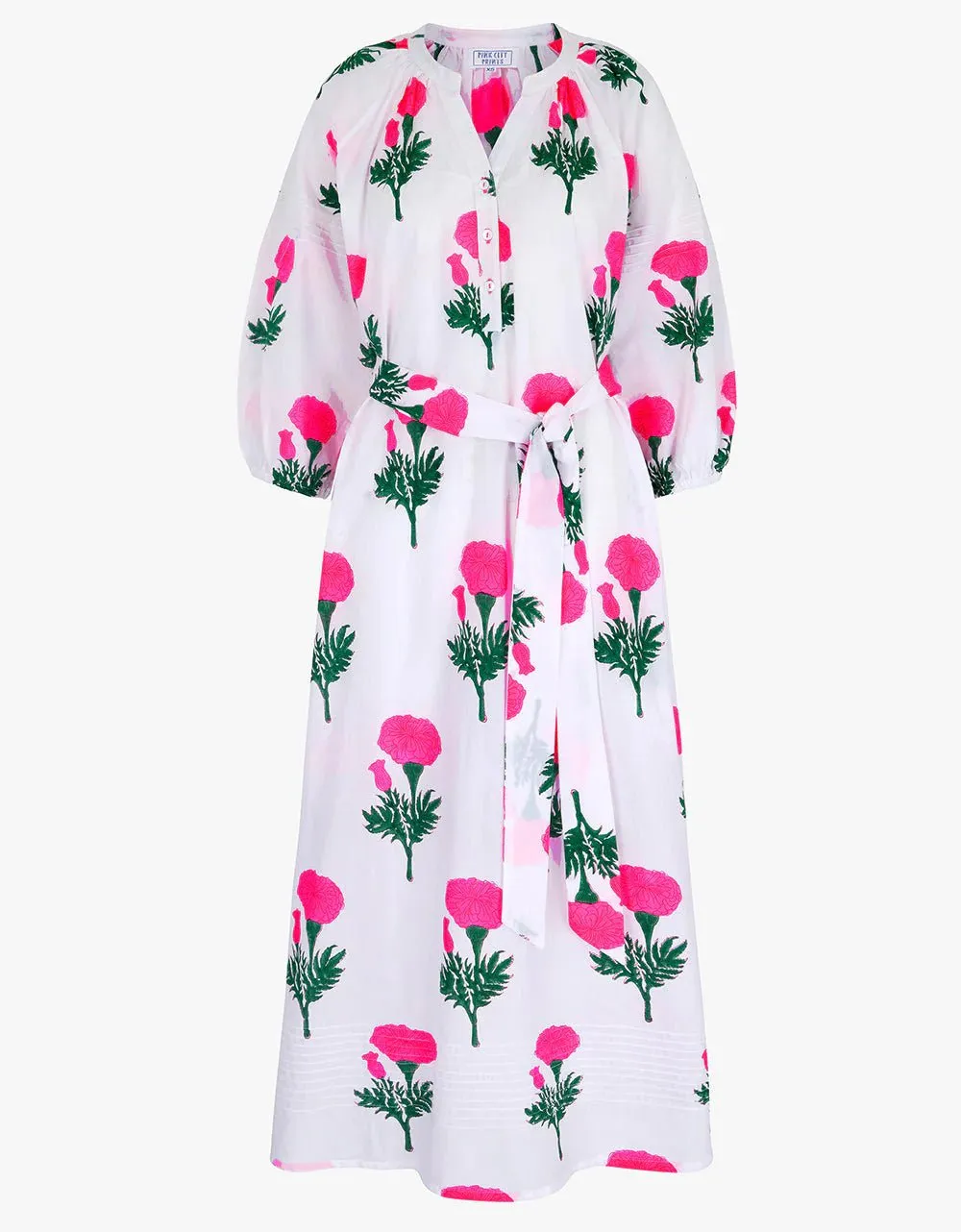 Beach Dress Dress in Neon Marigold sold by Beau & Ro product image thumbnail 3