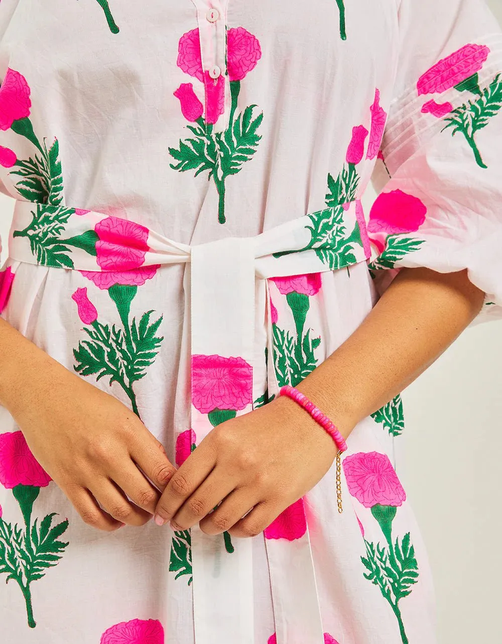 Beach Dress Dress in Neon Marigold sold by Beau & Ro product image thumbnail 4