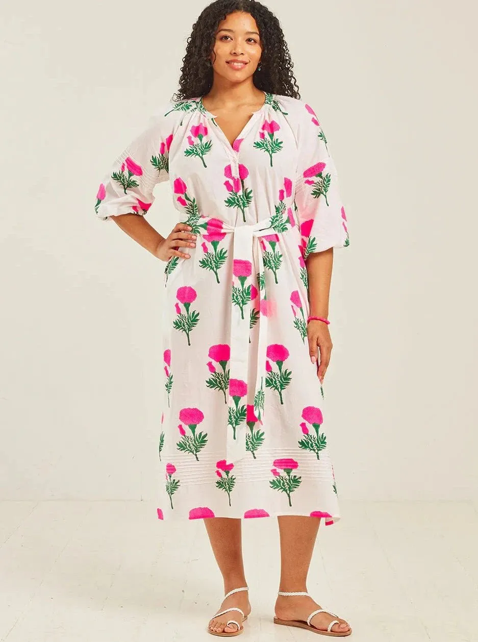 Beach Dress Dress in Neon Marigold sold by Beau & Ro