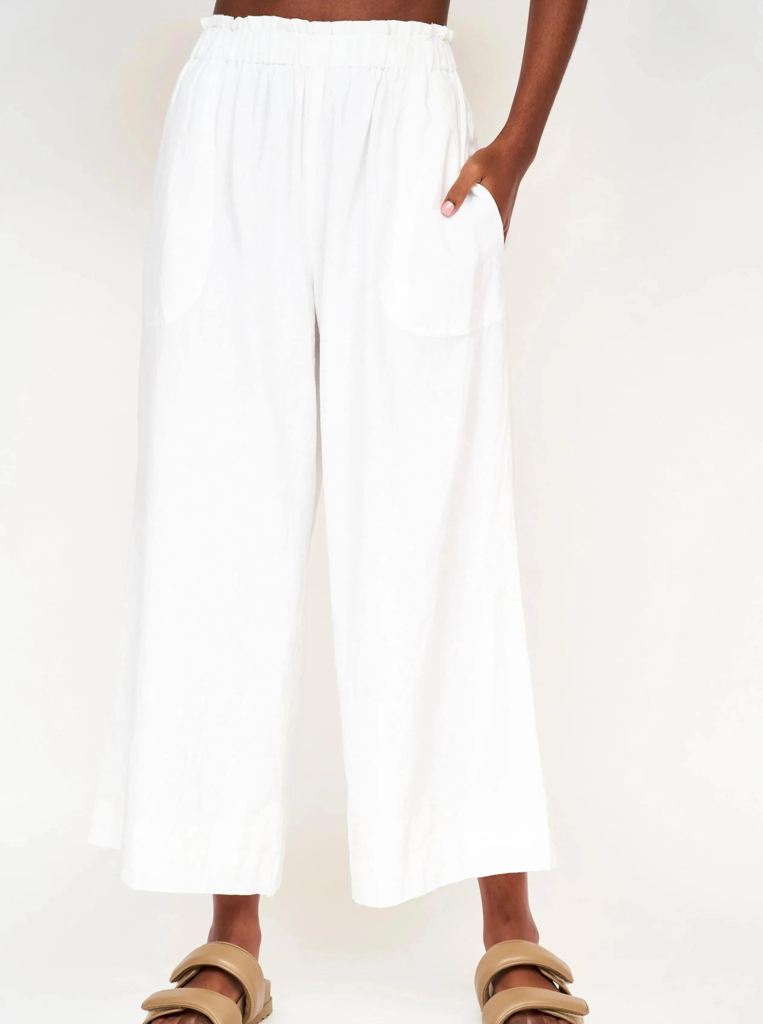 Mirth Pant in White sold by Beau & Ro