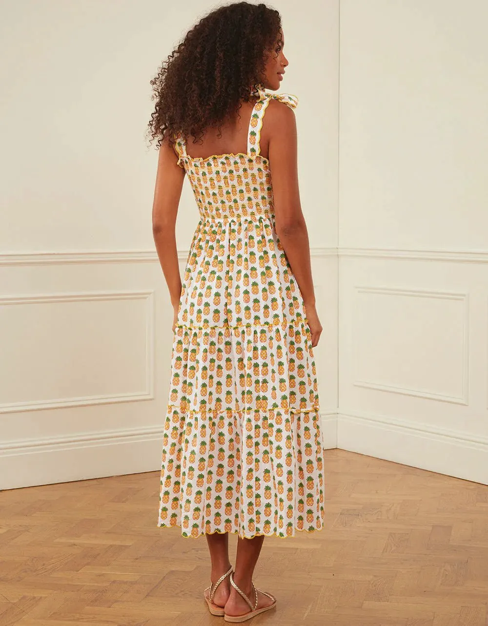 Malaga Dress in Sunshine Pineapple sold by Beau & Ro product image thumbnail 4