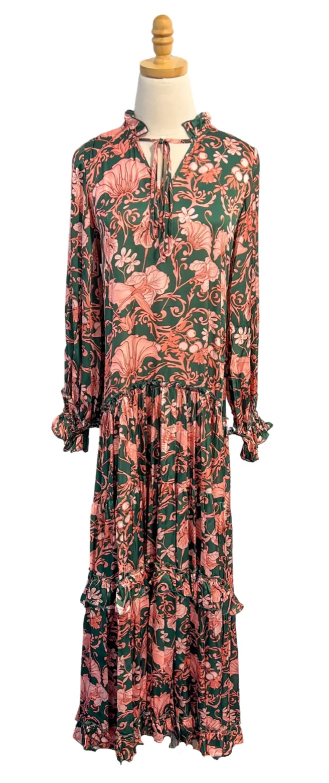 Ilona Dress in Green Blush sold by Beau & Ro product image thumbnail 2