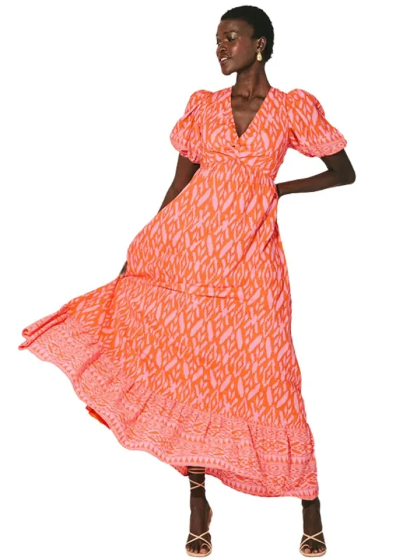 Kesha Maxi Dress in Jaipur Ikat made by Cleobella