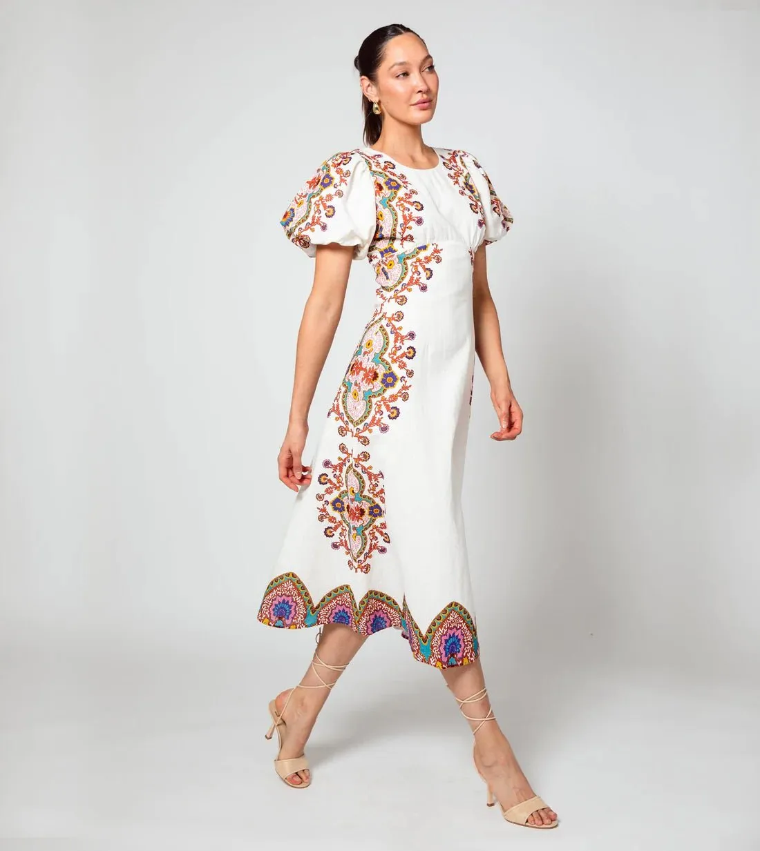 Hope Midi Dress in Lagos sold by Beau & Ro product image thumbnail 3
