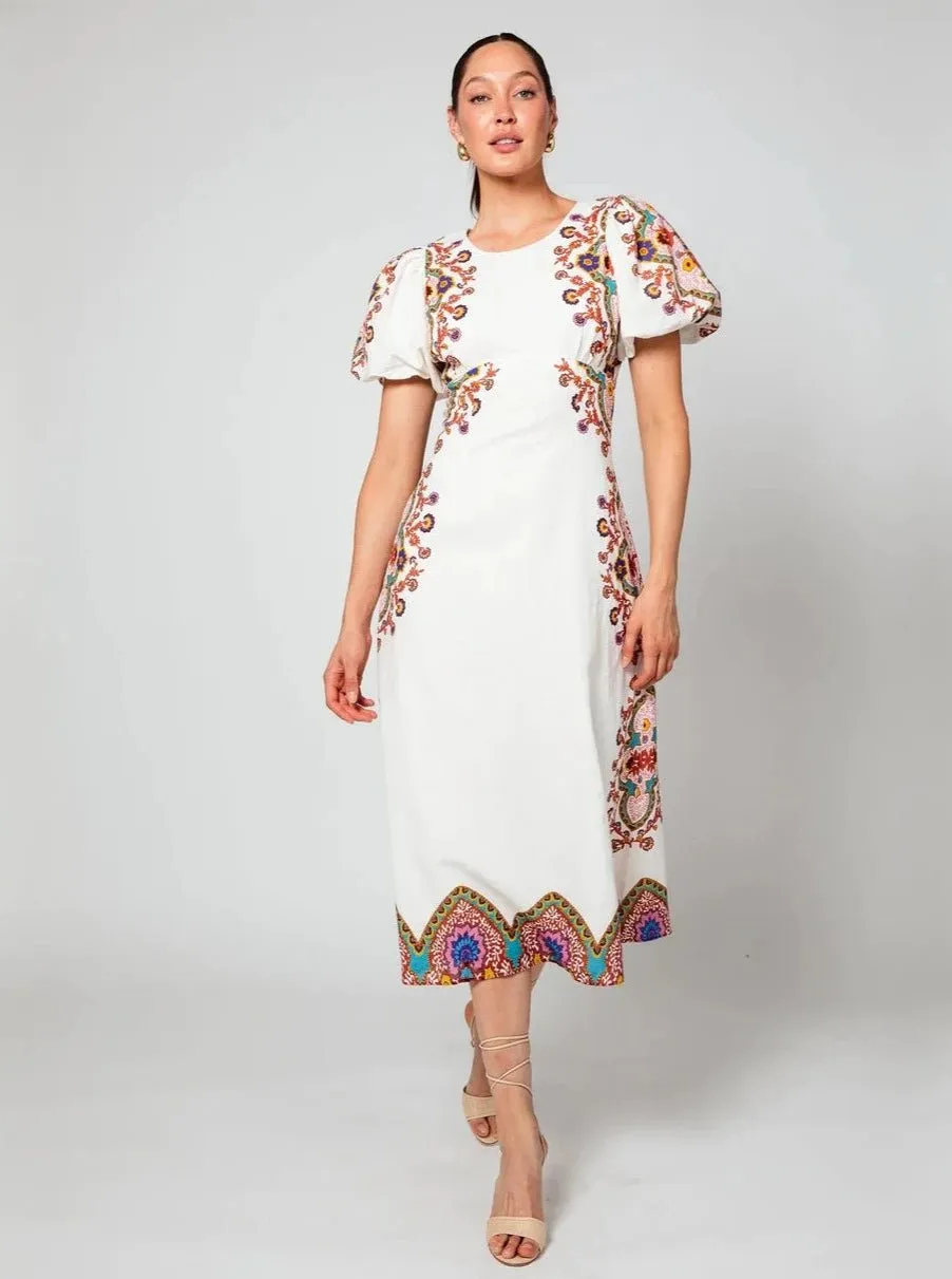 Hope Midi Dress in Lagos sold by Beau & Ro