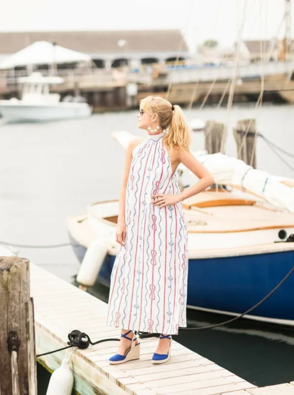 Blythe Dress in Rope Print sold by Beau & Ro