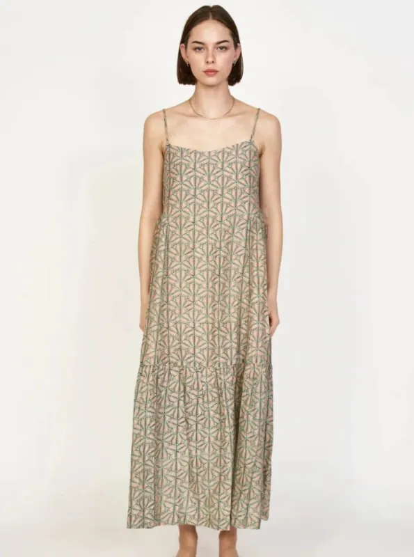 Clemente Dress in Trellis Petal sold by Beau & Ro