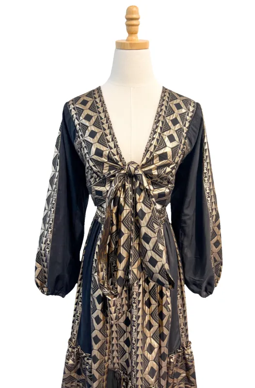 Black Tie Front Top sold by Beau & Ro