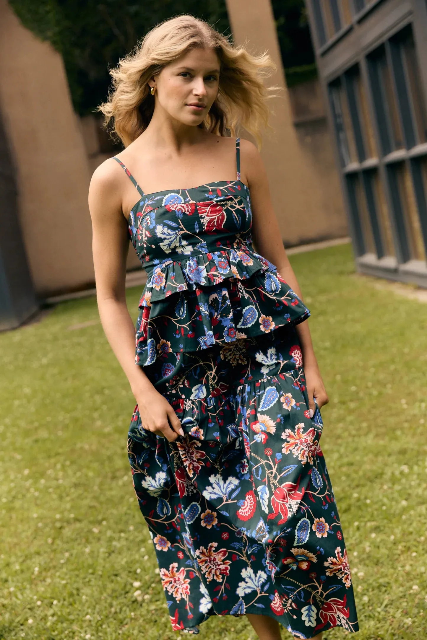 Quinn Skirt in Evergreen Chintz sold by Beau & Ro product image thumbnail 2