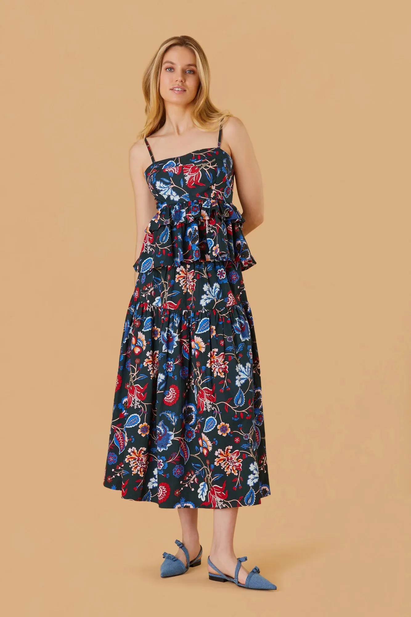 Quinn Skirt in Evergreen Chintz sold by Beau & Ro product image thumbnail 3