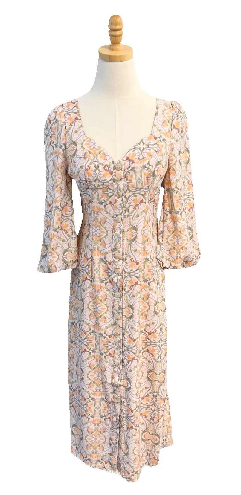 The Fleur Dress in Luzianes Floral sold by Beau & Ro product image thumbnail 2