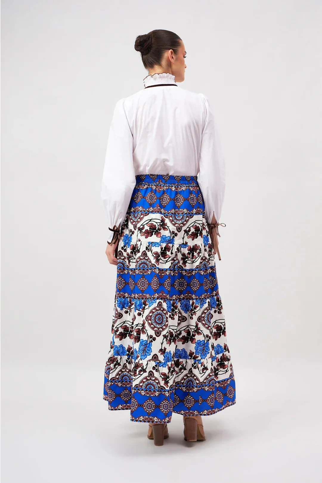 Gia Skirt in Atlas Cobalt sold by Beau & Ro product image thumbnail 3