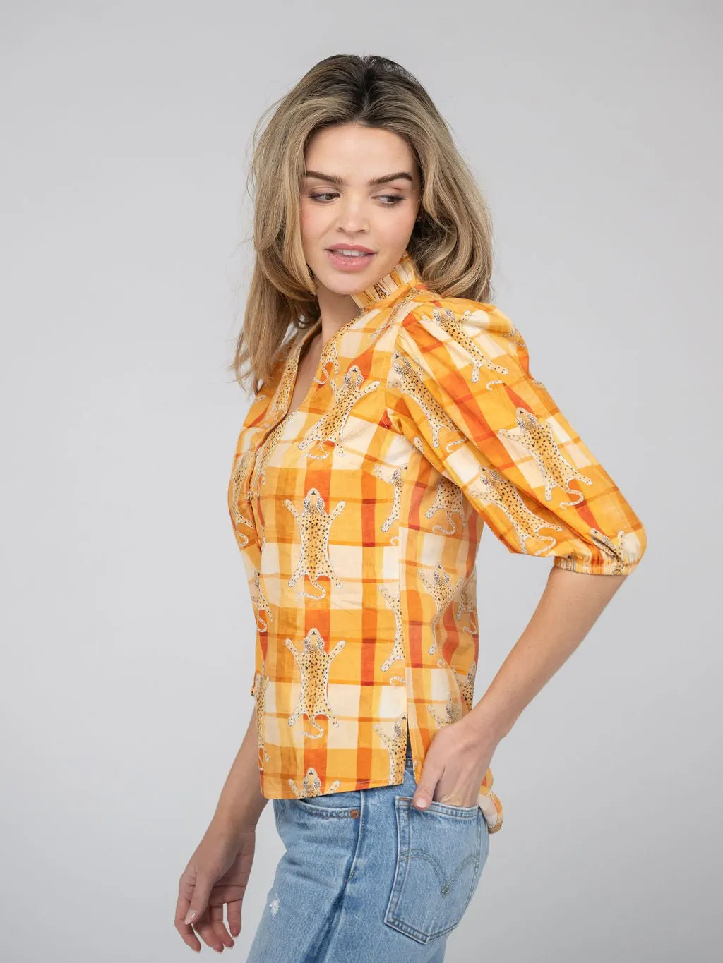 The Lily Top | Clementine Cheetah sold by Beau & Ro product image thumbnail 2