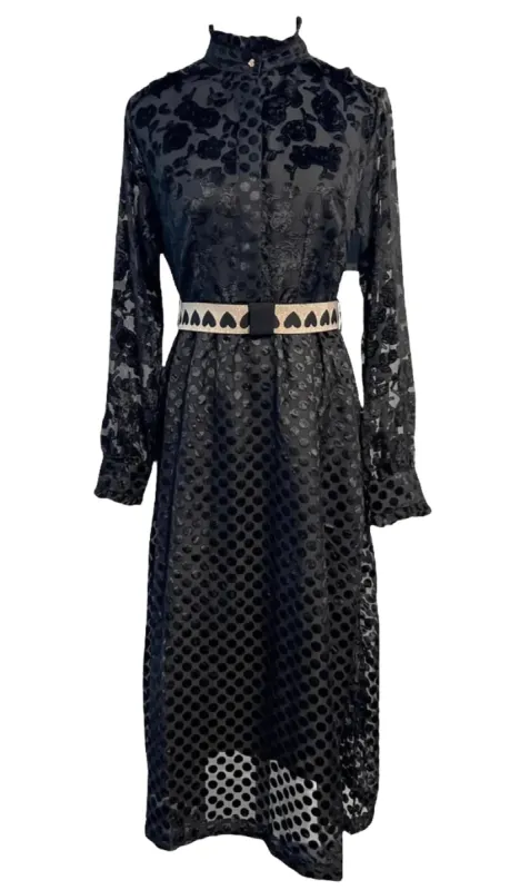 Vanessa Dress in Black sold by Beau & Ro