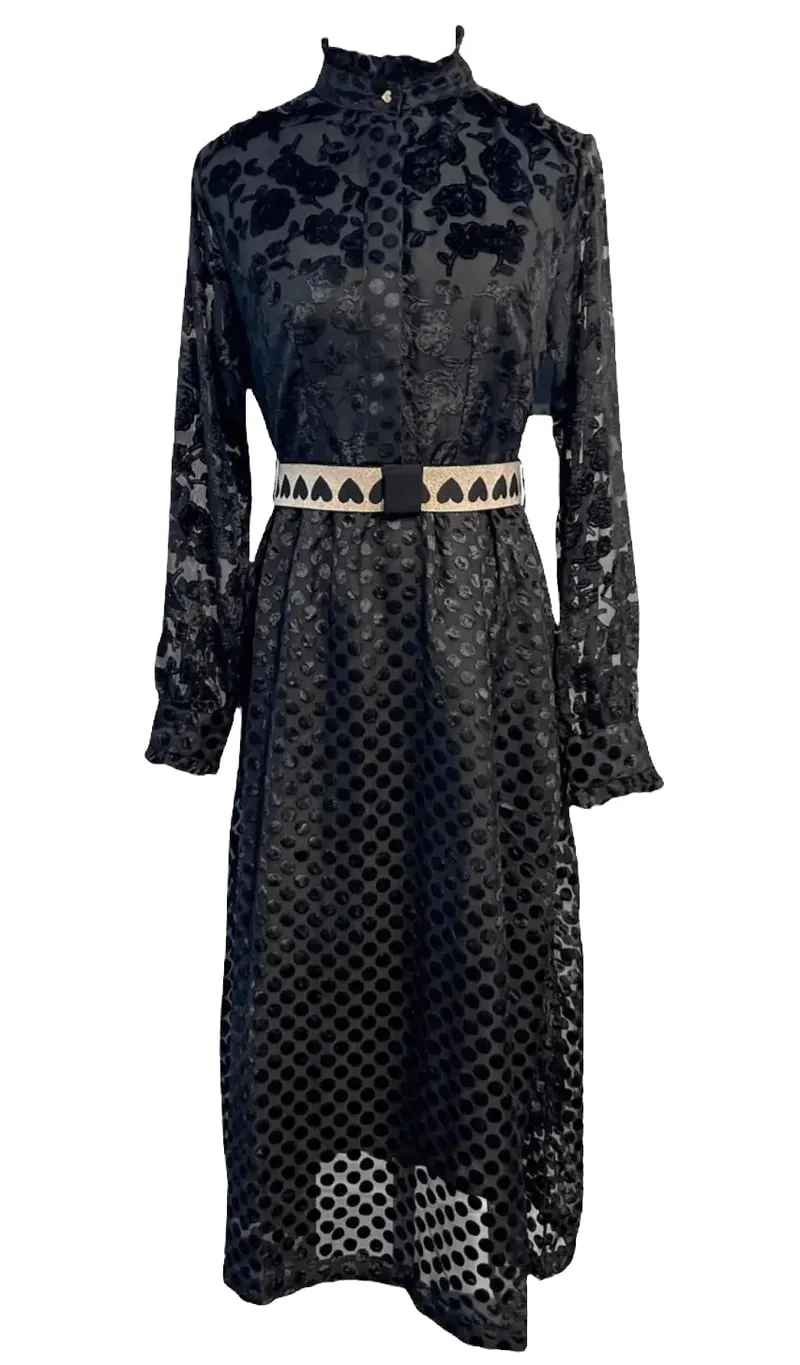 Vanessa Dress in Black sold by Beau & Ro