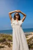 Manon Dress in Off White sold by Beau & Ro