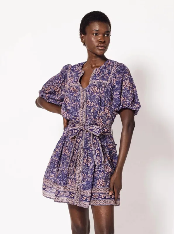 Calista Mini Dress in Cecil sold by Beau & Ro
