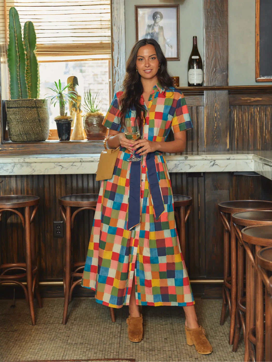 The Elle Maxi Dress | Multi Blocks sold by Beau & Ro product image thumbnail 2