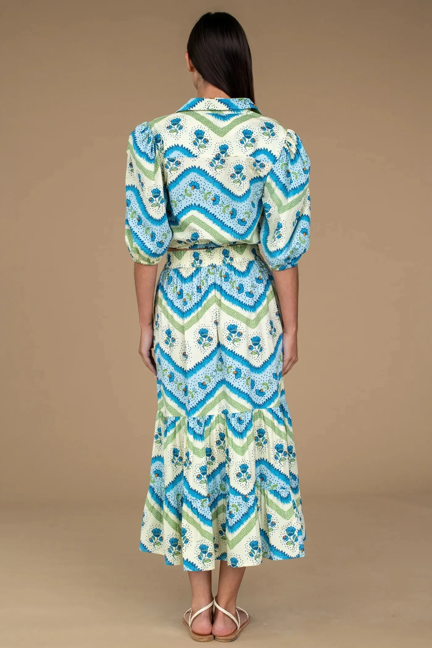 Surrey Skirt in Provence sold by Beau & Ro product image thumbnail 3