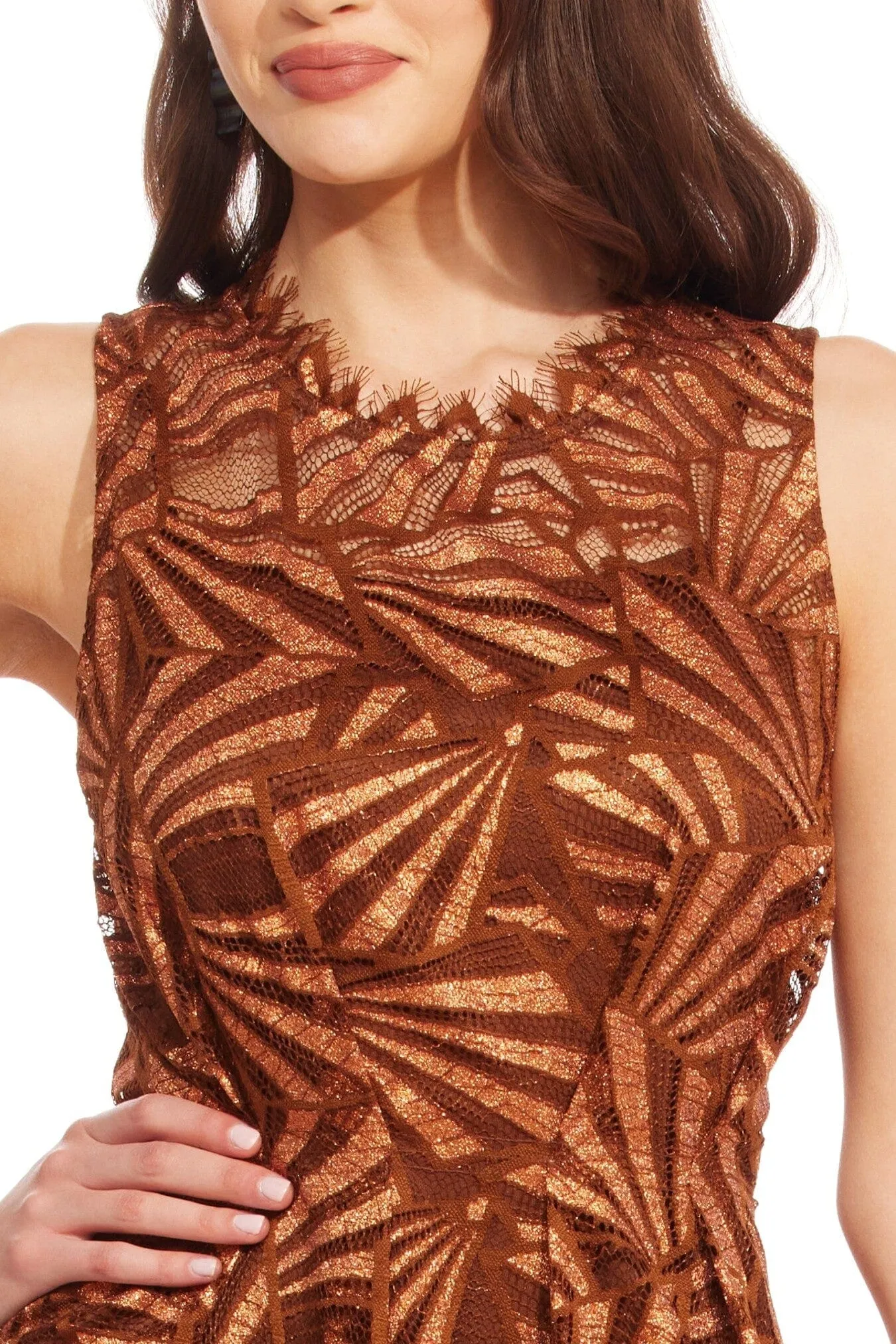 Citi Dress in Copper Lace sold by Beau & Ro product image thumbnail 3
