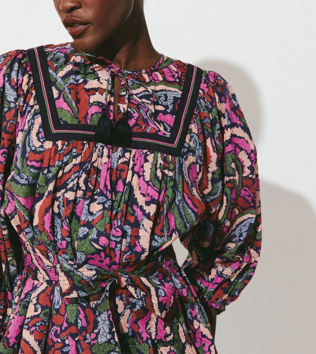 Rafaela Mini Dress in Corozal sold by Beau & Ro product image thumbnail 4