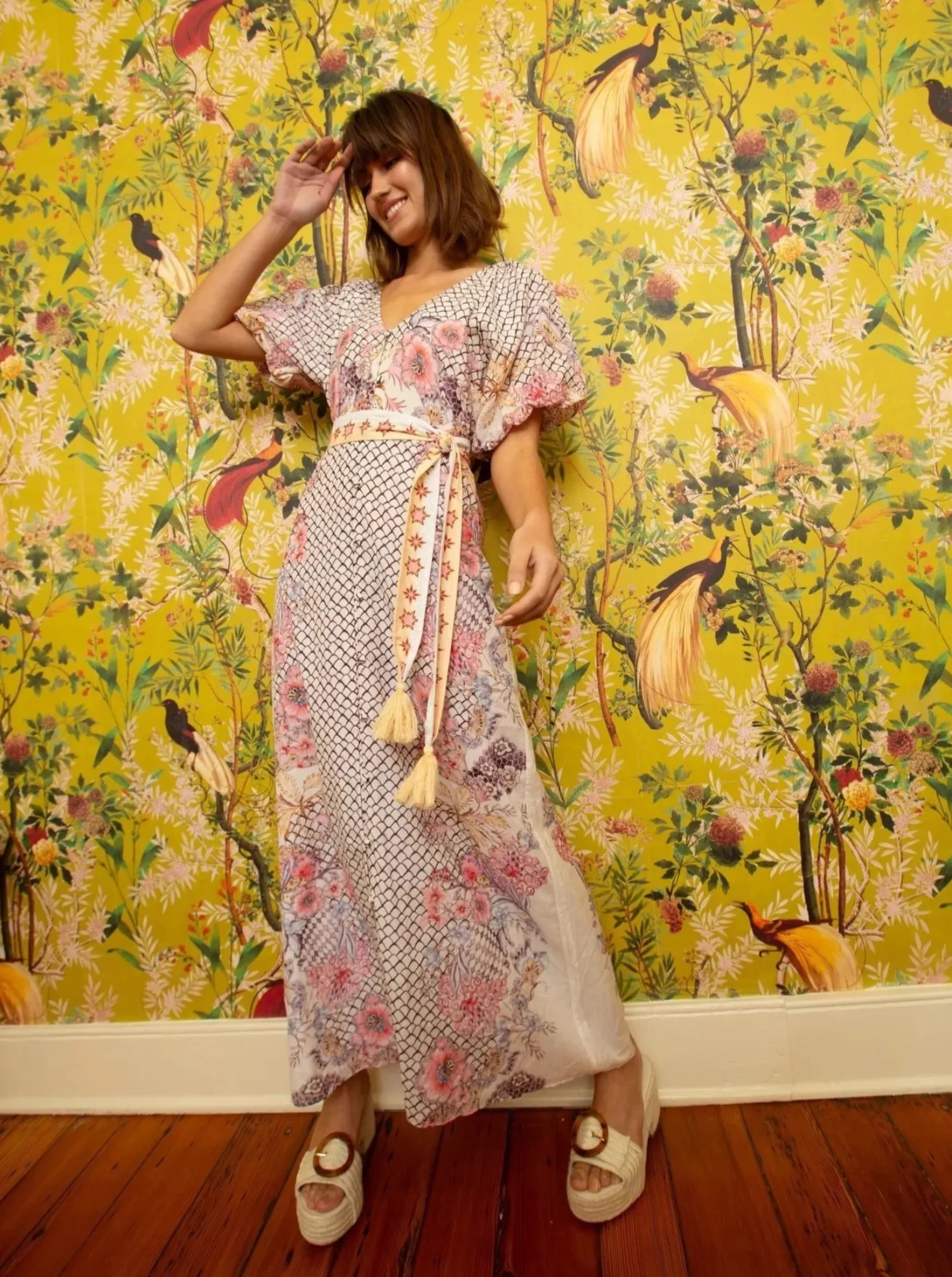 Allie Maxi Dress in Stargaze sold by Beau & Ro