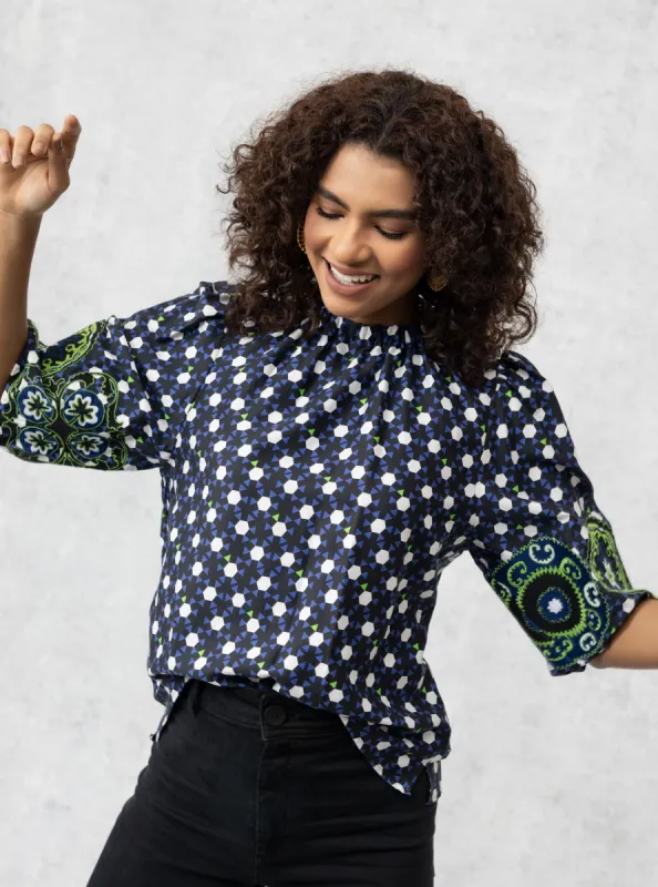 Lily Top in Black sold by Beau & Ro