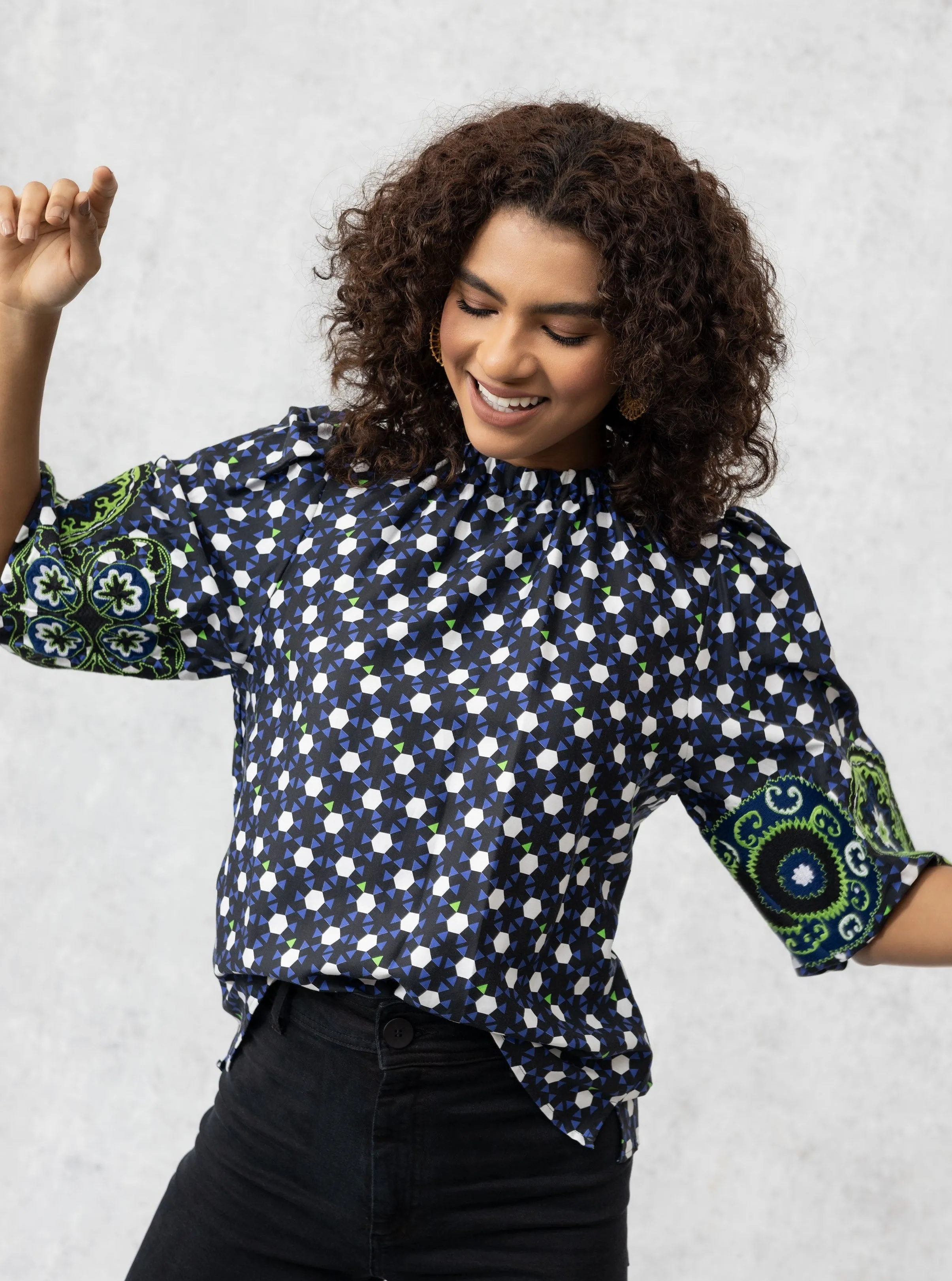 Lily Top in Black sold by Beau & Ro