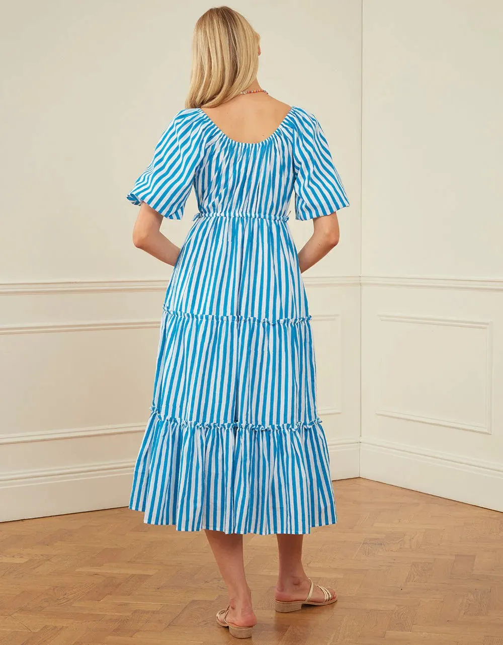 Evie Dress in French Stripe sold by Beau & Ro product image thumbnail 4