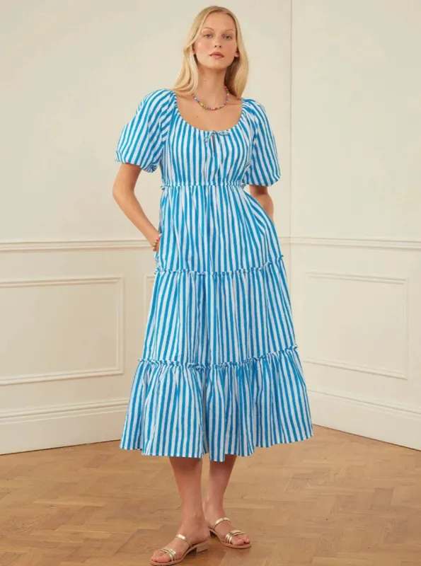 Evie Dress in French Stripe sold by Beau & Ro