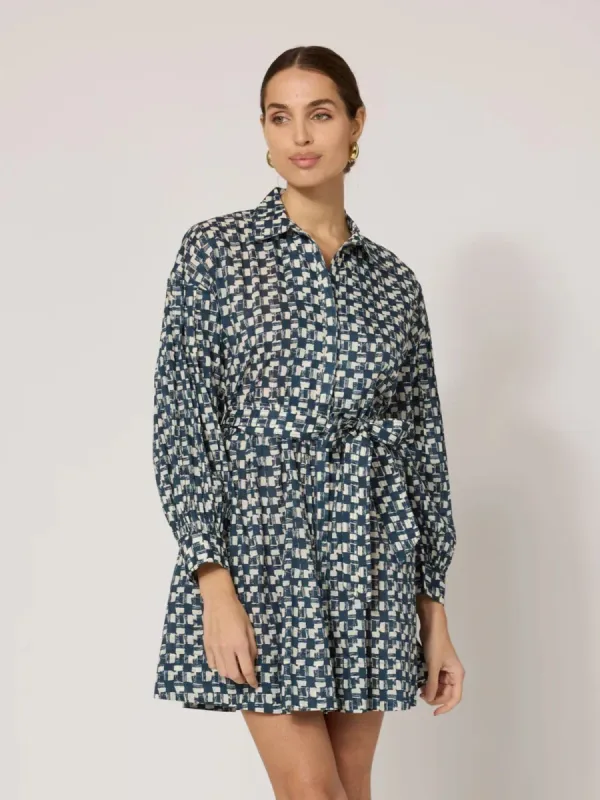 Collette Mini Dress in Biarritz sold by Beau & Ro