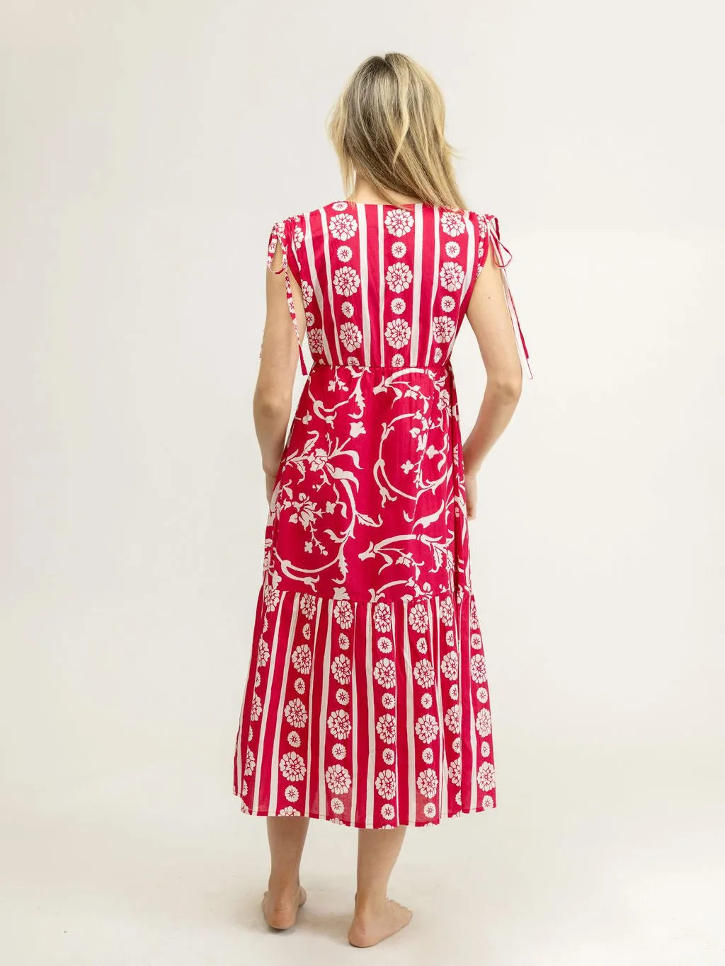 The Blaire Dress | Pink Jodhpur Swirl sold by Beau & Ro product image thumbnail 2