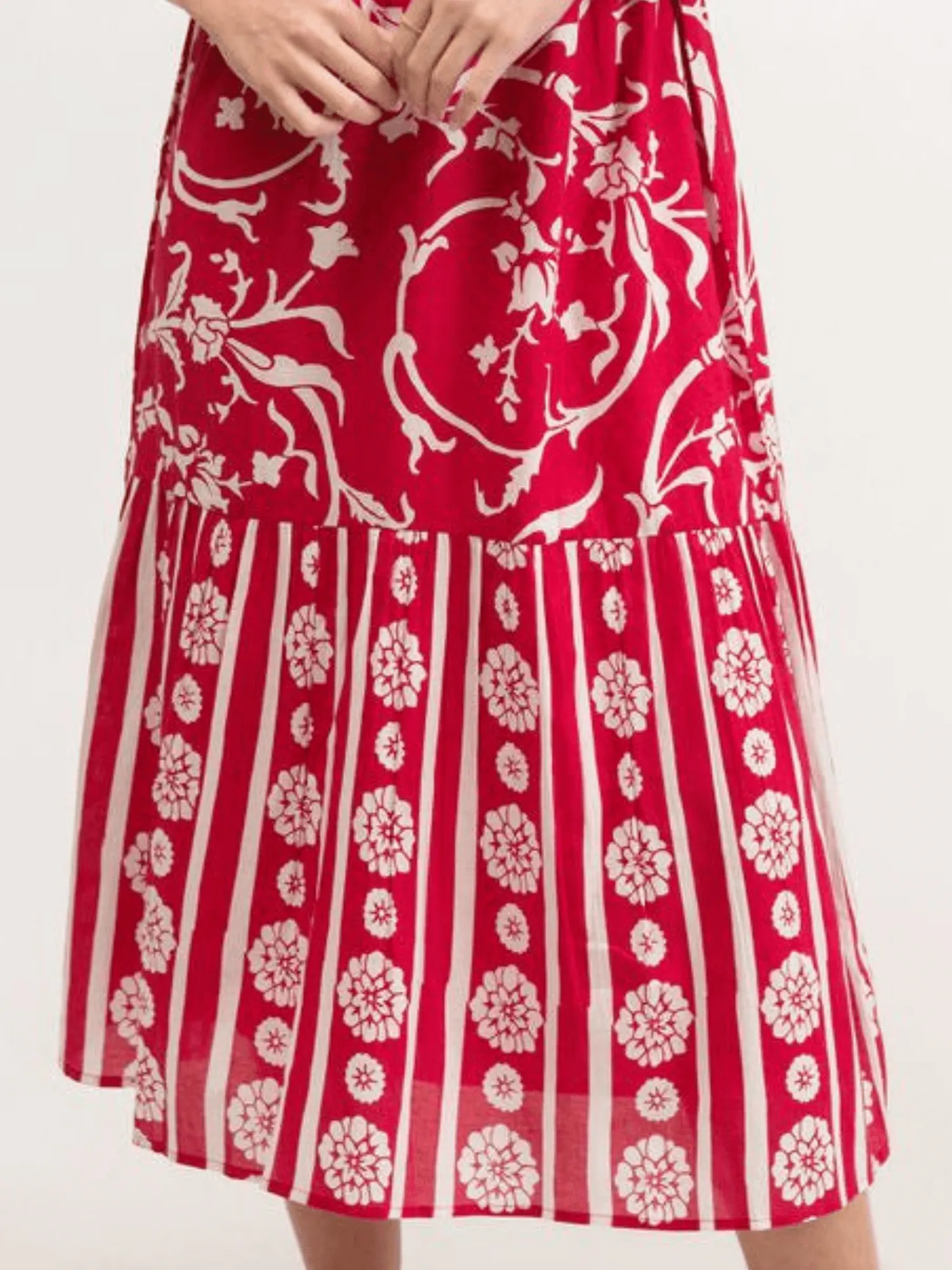 The Blaire Dress | Pink Jodhpur Swirl sold by Beau & Ro product image thumbnail 4