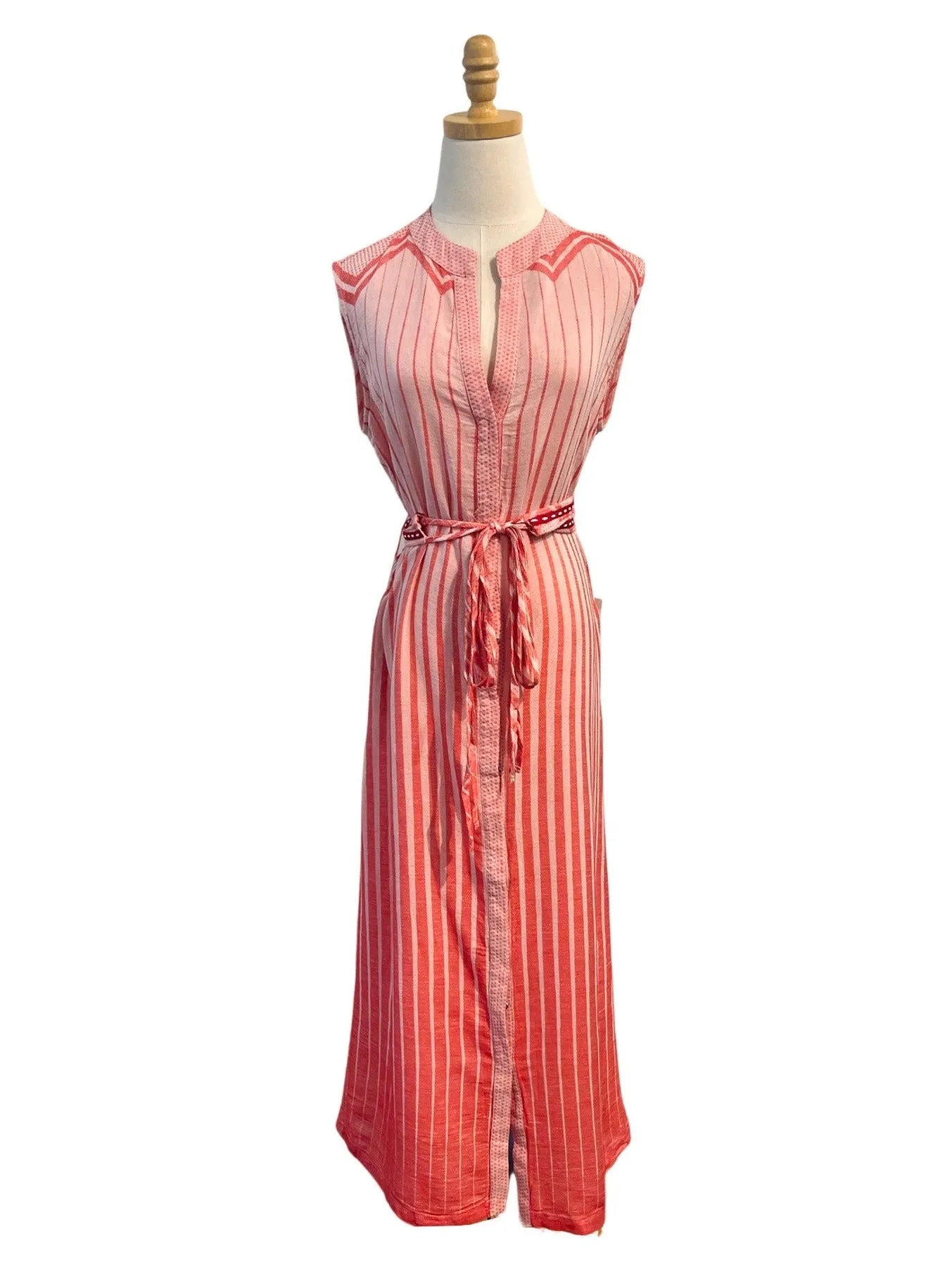 Sleeveless Zakar Maxi Dress in Red sold by Beau & Ro