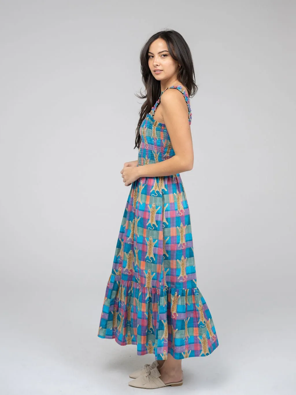 The Page Midi Dress | Multi Cheetah sold by Beau & Ro product image thumbnail 3