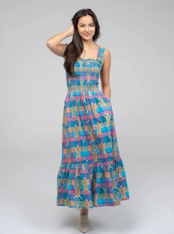 The Page Midi Dress | Multi Cheetah sold by Beau & Ro