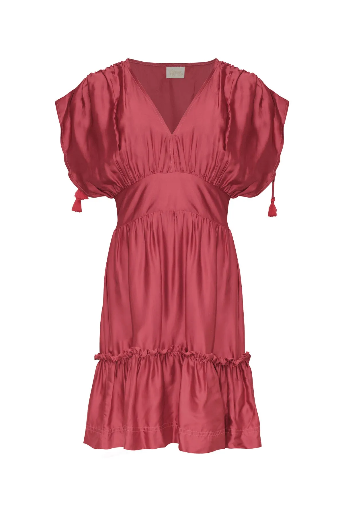 Olimpia Short Dress in Red sold by Beau & Ro product image thumbnail 3