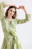 Nancie Cotton Dress in Green sold by Beau & Ro