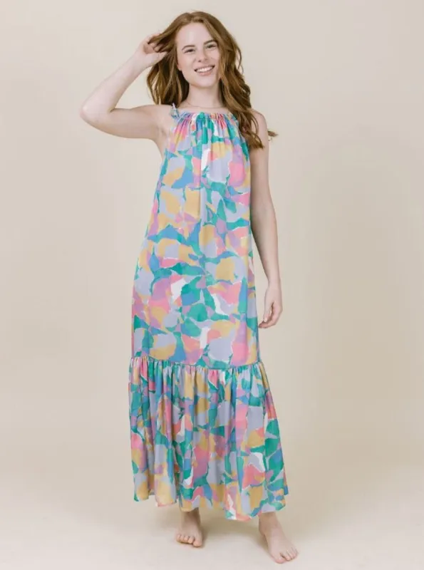 Sullivan Dress in Pastel Pebble sold by Beau & Ro