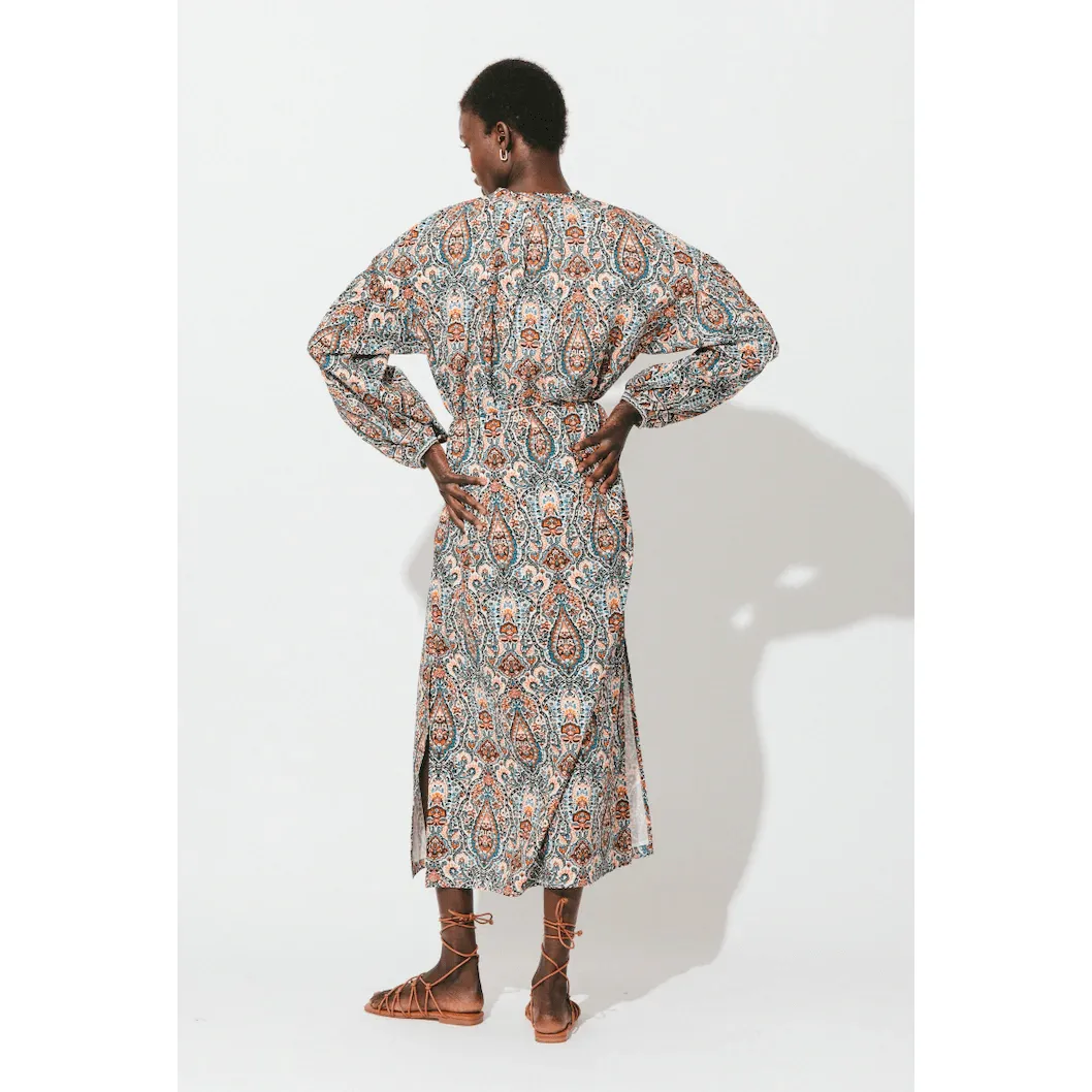 Aida Printed Midi Dress in Meadow sold by Beau & Ro product image thumbnail 2