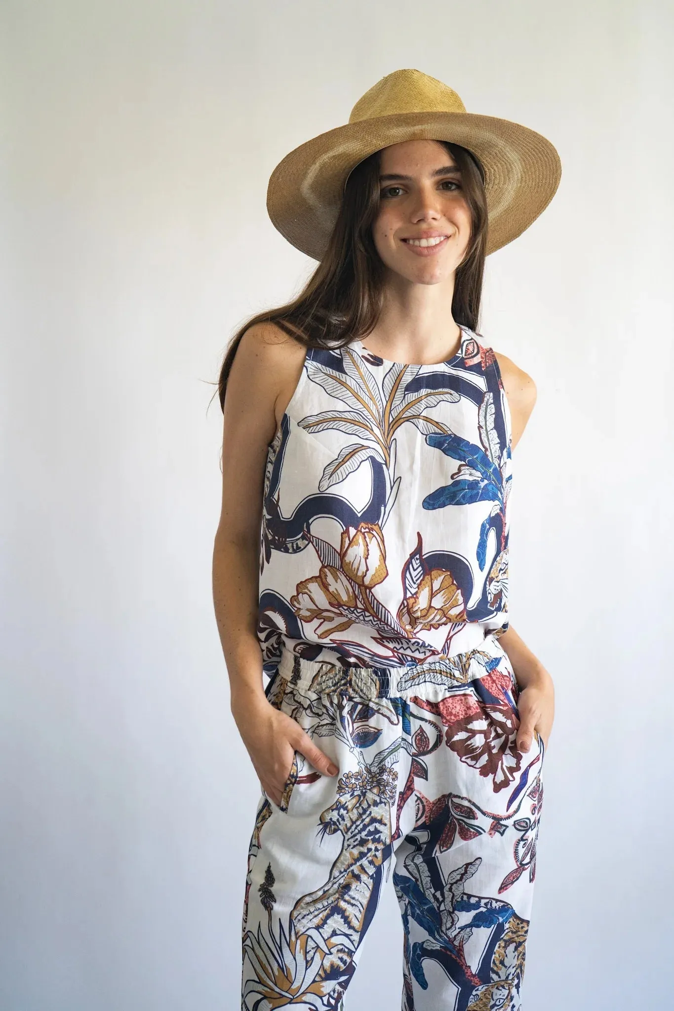 Color Tiger Tank Top sold by Beau & Ro product image thumbnail 4