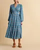 Boho Midi Dress in Rose Dots sold by Beau & Ro