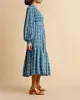 Boho Midi Dress in Rose Dots sold by Beau & Ro