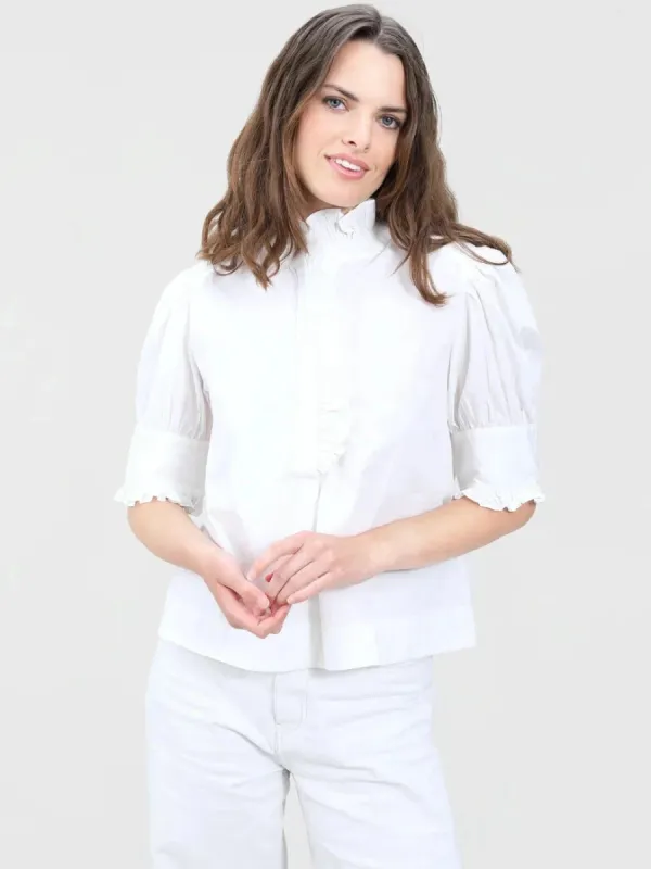 Westport Top in White sold by Beau & Ro