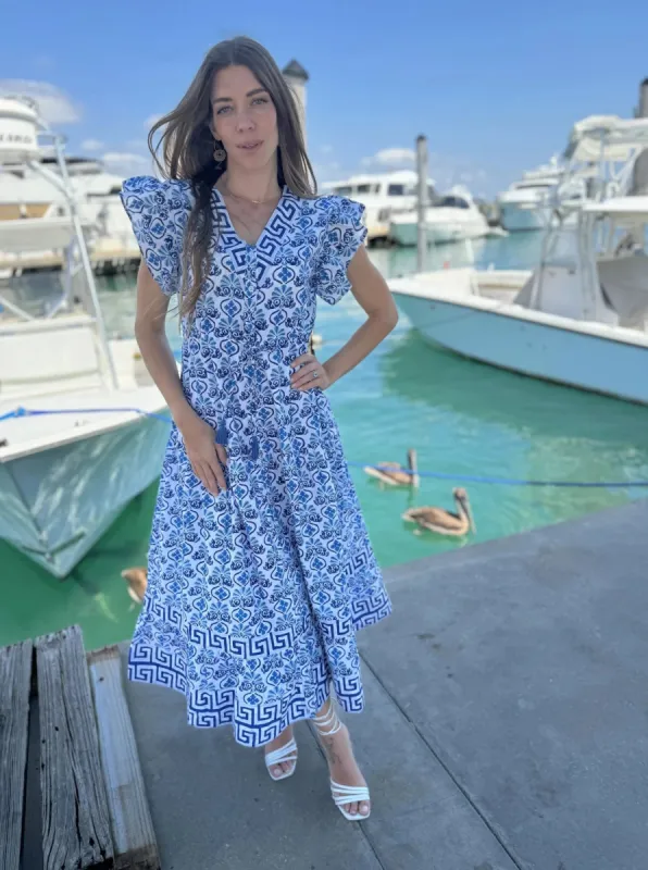 Amalfi Maxi in Hellenic Blue sold by Beau & Ro